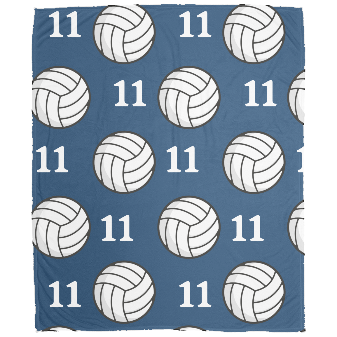 Volleyball Cozy Plush Fleece Personalized Blanket