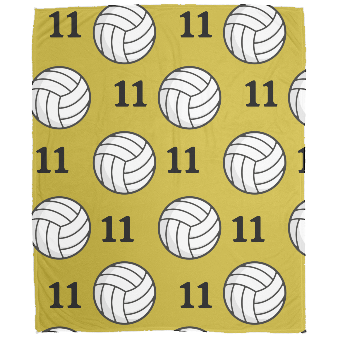 Volleyball Cozy Plush Fleece Personalized Blanket