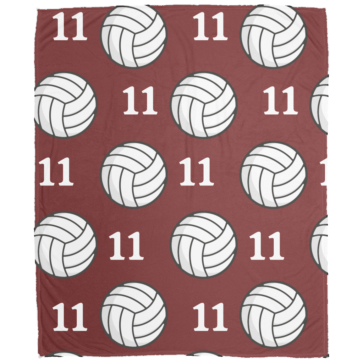 Volleyball Cozy Plush Fleece Personalized Blanket