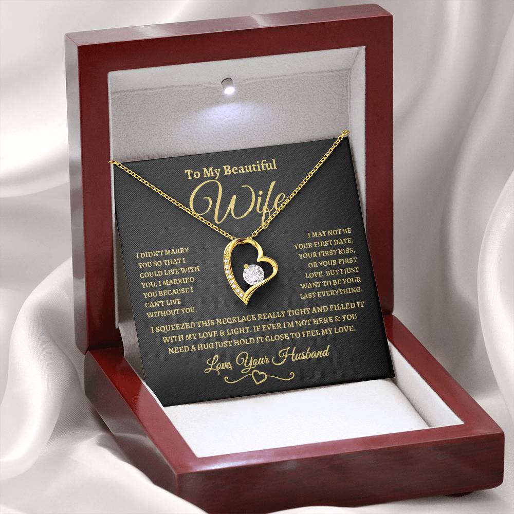 My Beautiful Wife | Forever Love Necklace - BG - LoLoBee Trends
