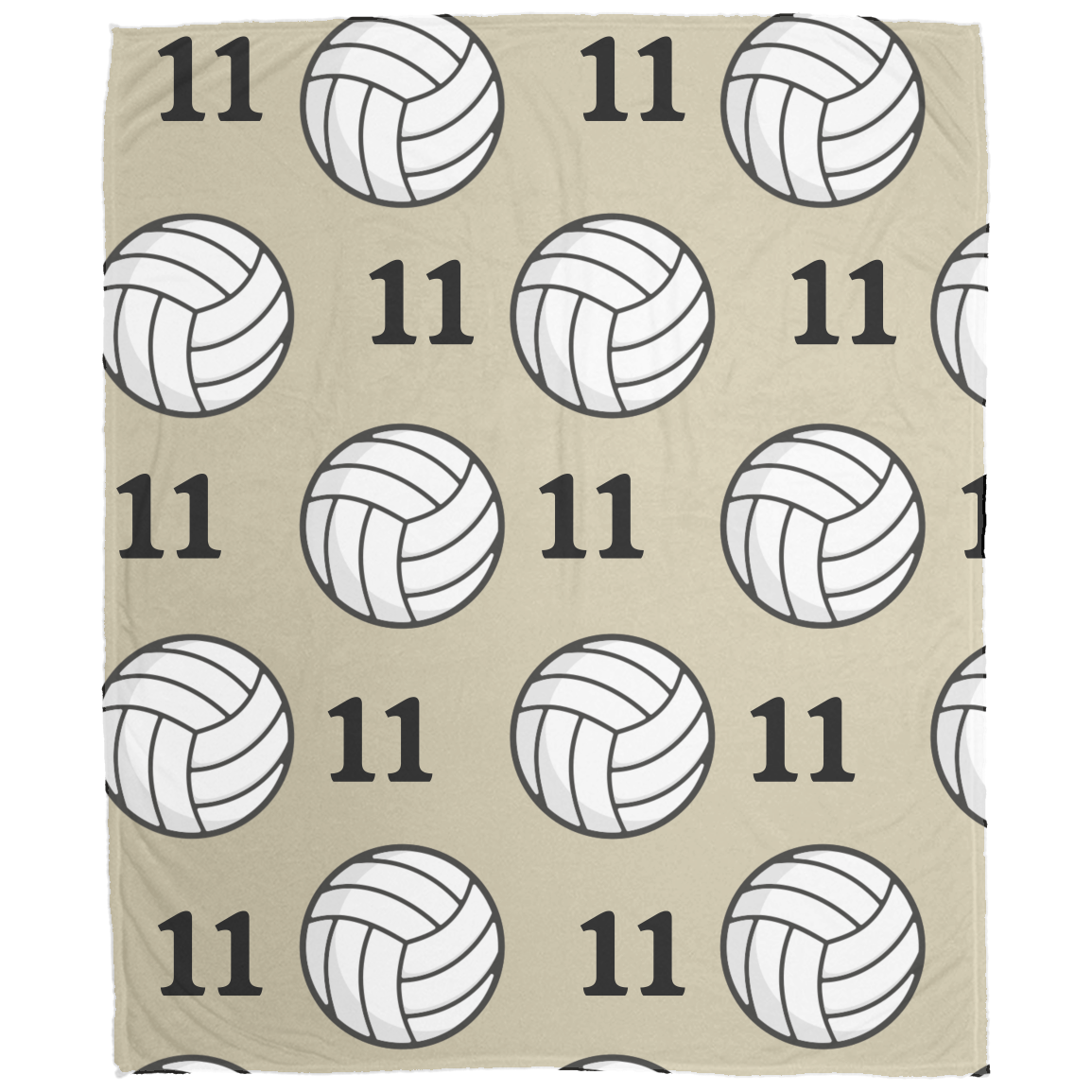 Volleyball Cozy Plush Fleece Personalized Blanket