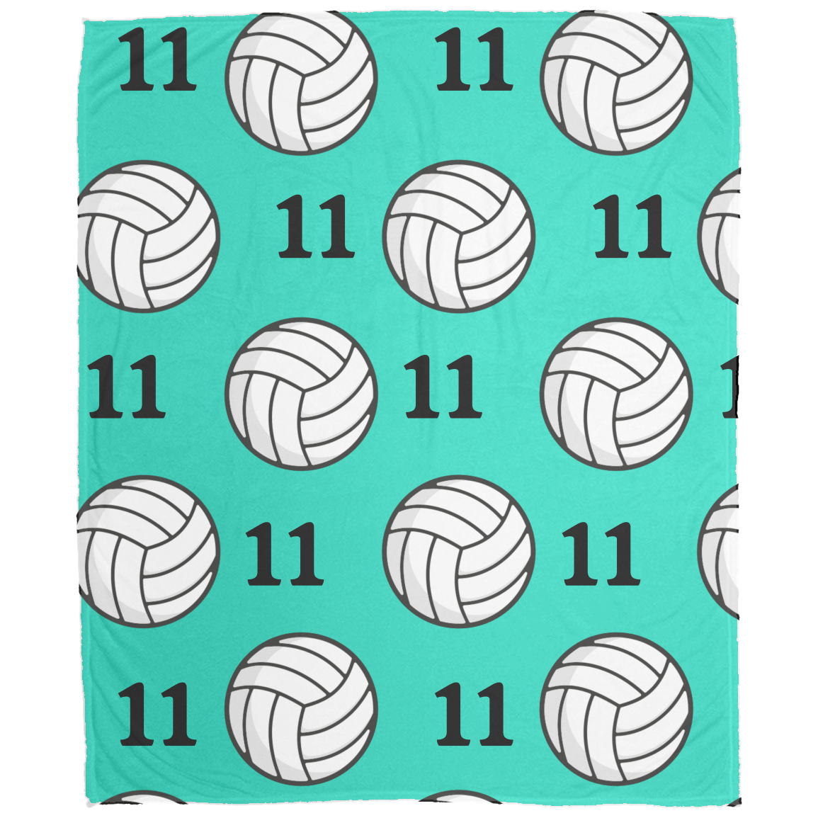 Volleyball Cozy Plush Fleece Personalized Blanket