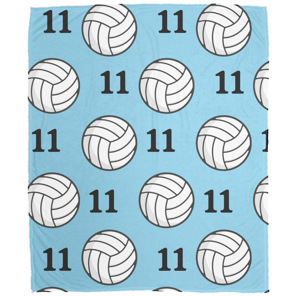 Volleyball Cozy Plush Fleece Personalized Blanket