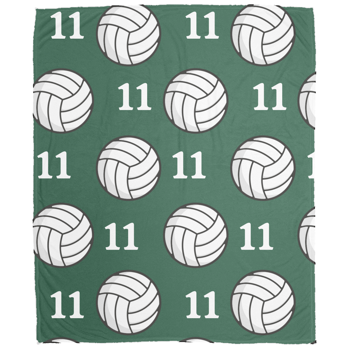 Volleyball Cozy Plush Fleece Personalized Blanket