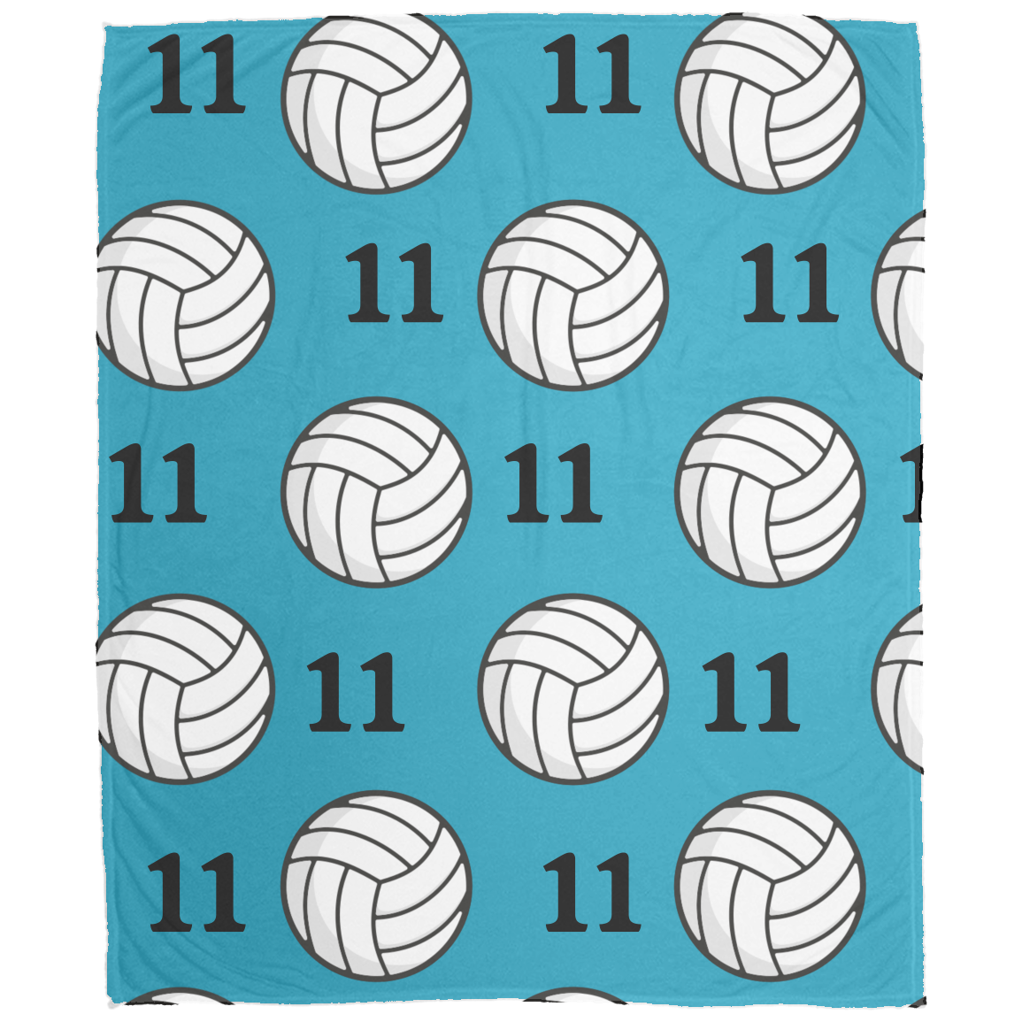 Volleyball Cozy Plush Fleece Personalized Blanket