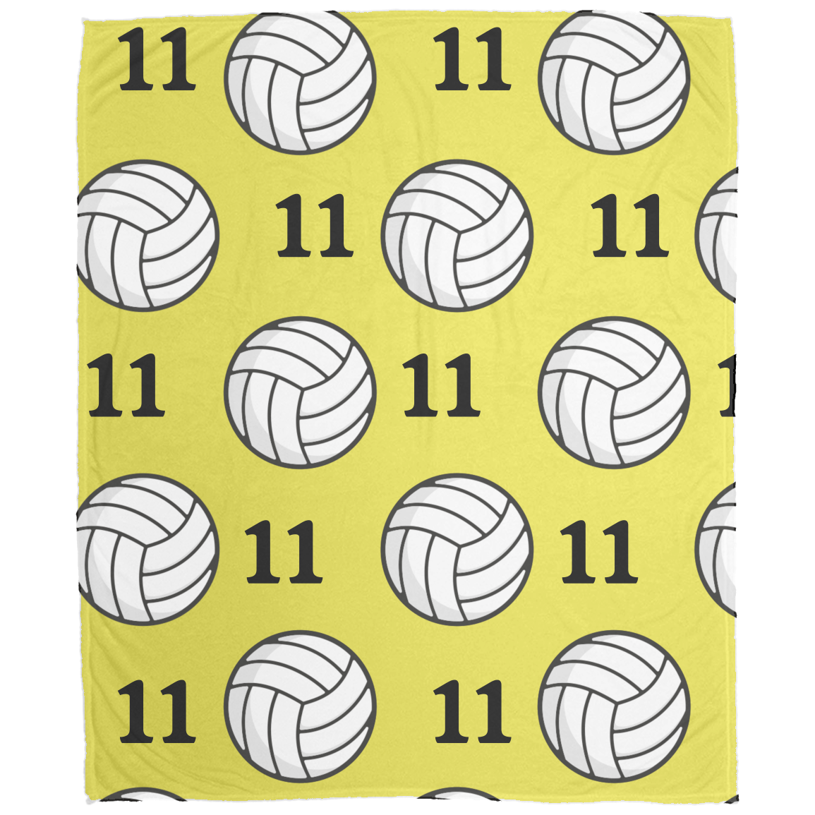 Volleyball Cozy Plush Fleece Personalized Blanket