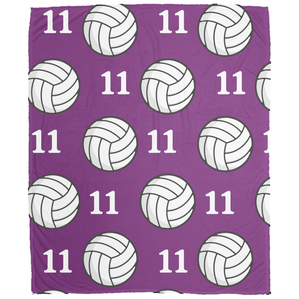 Volleyball Cozy Plush Fleece Personalized Blanket
