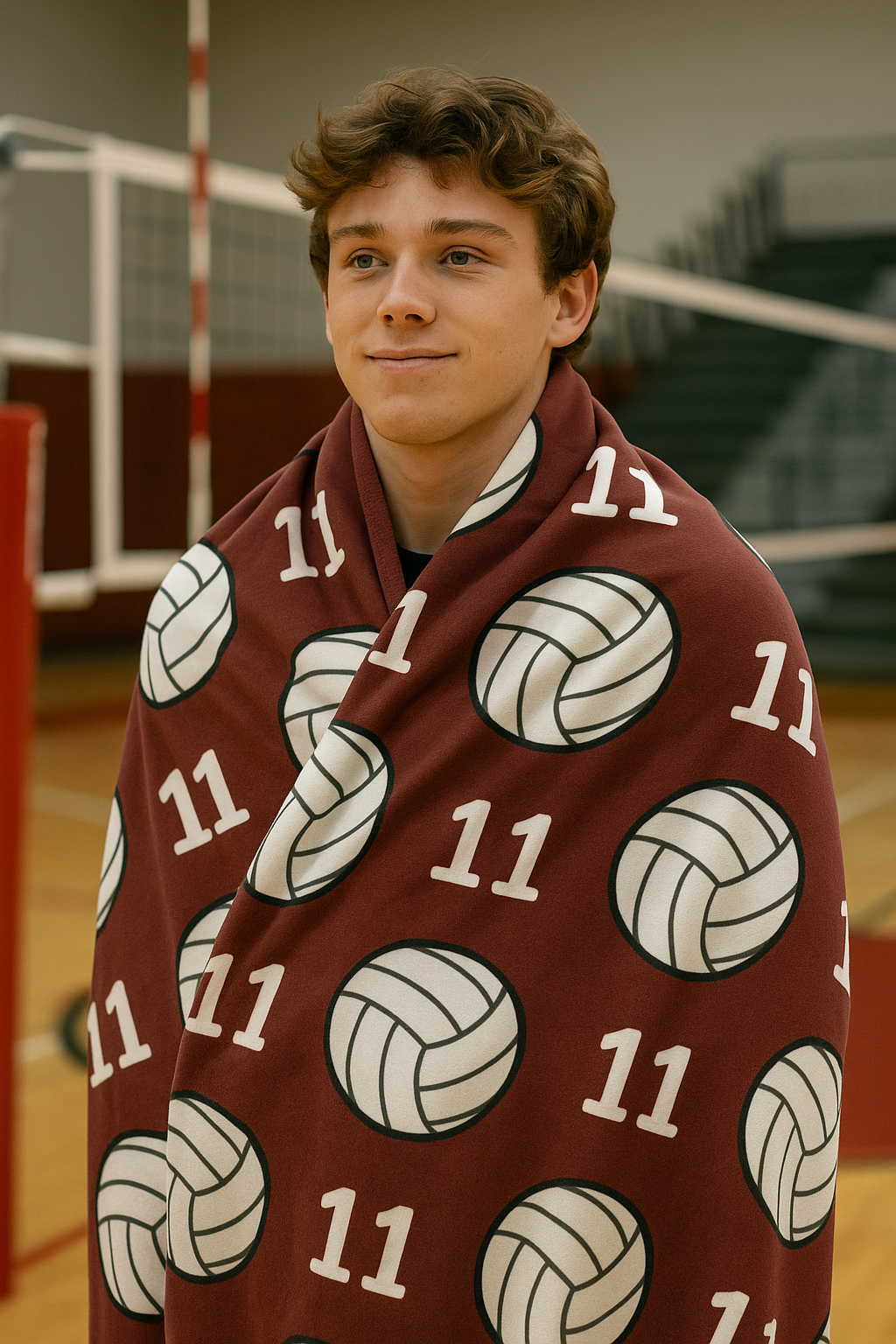 Volleyball Cozy Plush Fleece Personalized Blanket