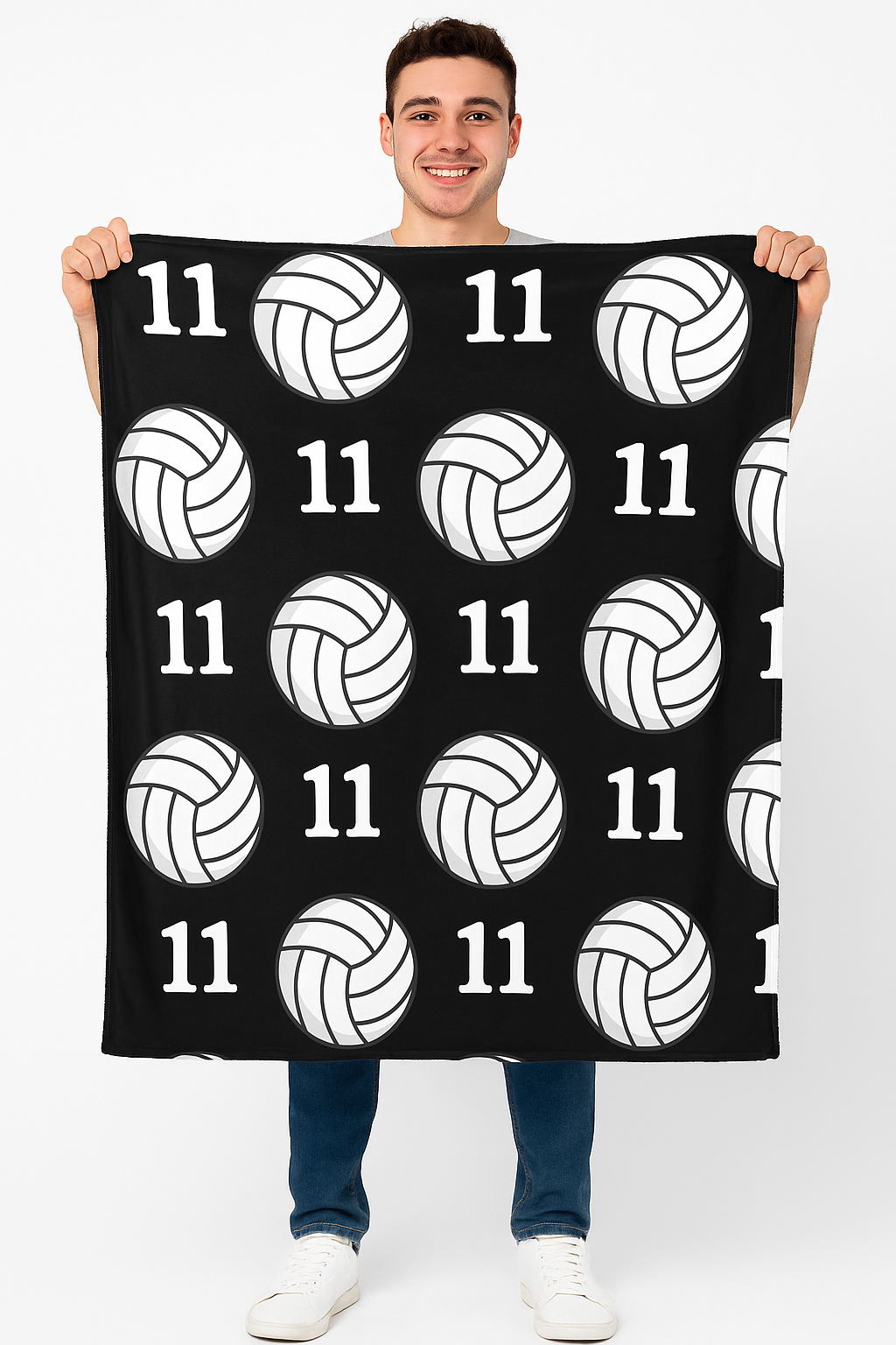 Volleyball Cozy Plush Fleece Personalized Blanket