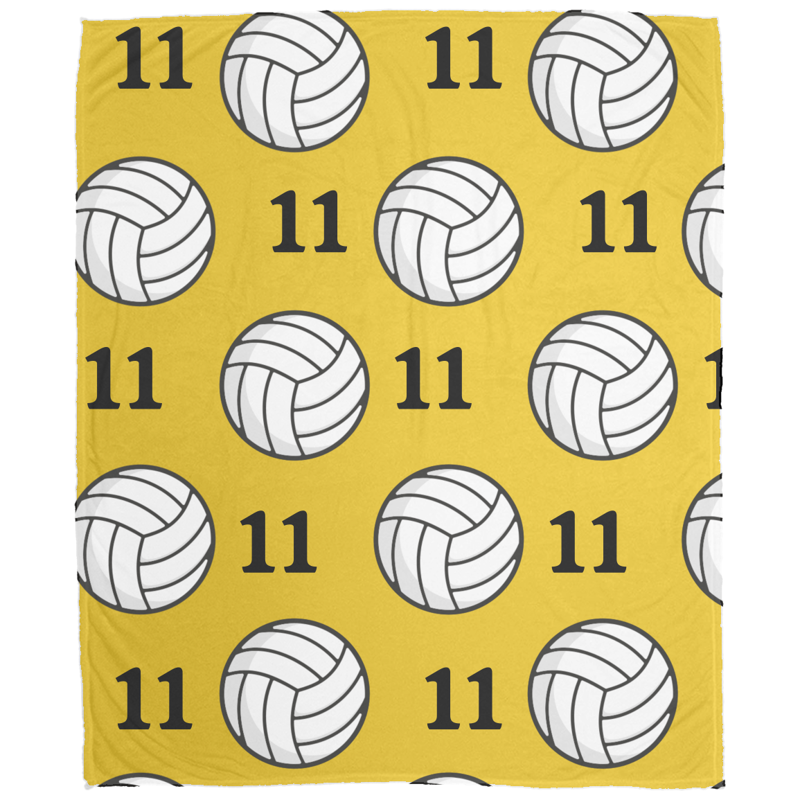 Volleyball Cozy Plush Fleece Personalized Blanket
