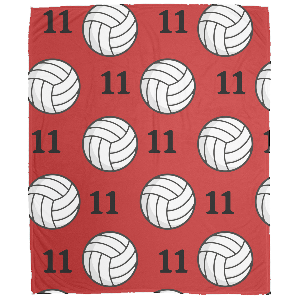 Volleyball Cozy Plush Fleece Personalized Blanket