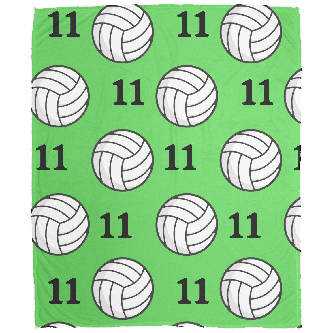 Volleyball Cozy Plush Fleece Personalized Blanket