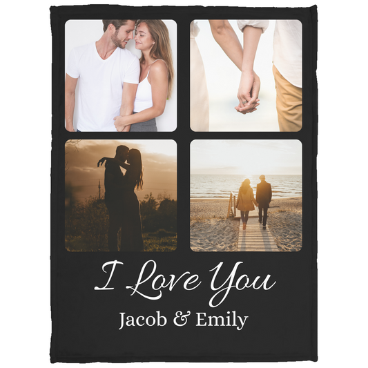 Personalized Couple Photo Blanket