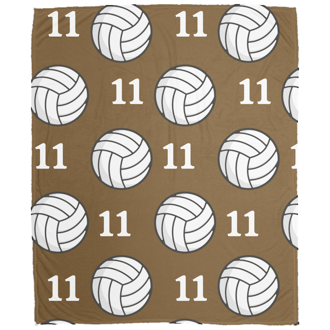 Volleyball Cozy Plush Fleece Personalized Blanket