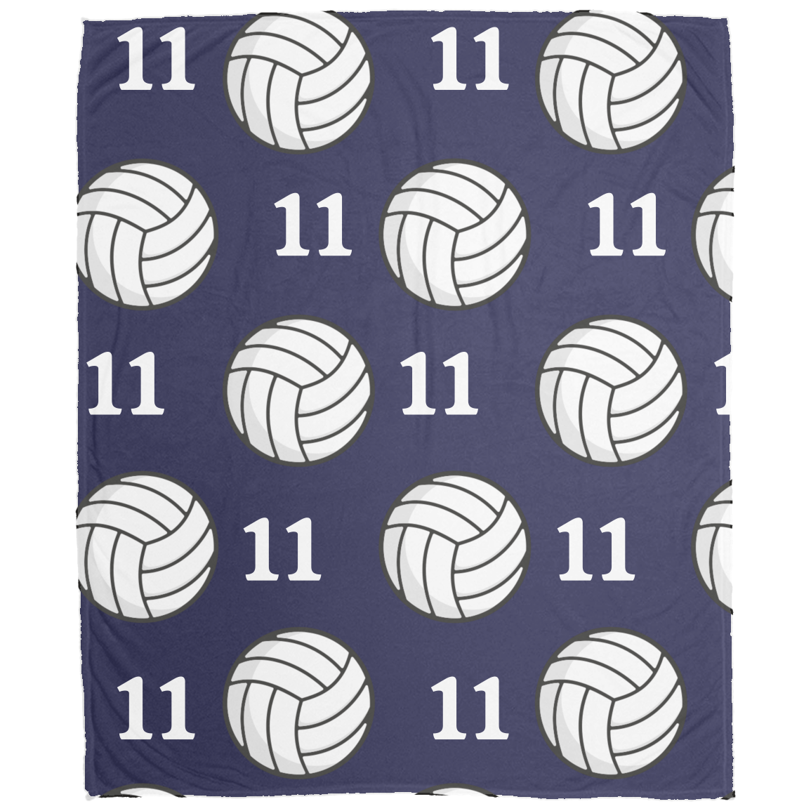 Volleyball Cozy Plush Fleece Personalized Blanket