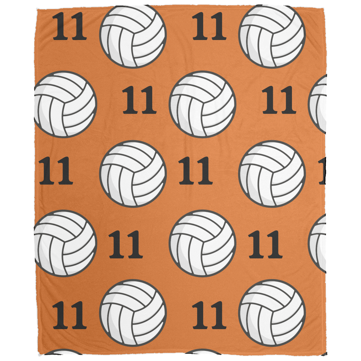 Volleyball Cozy Plush Fleece Personalized Blanket