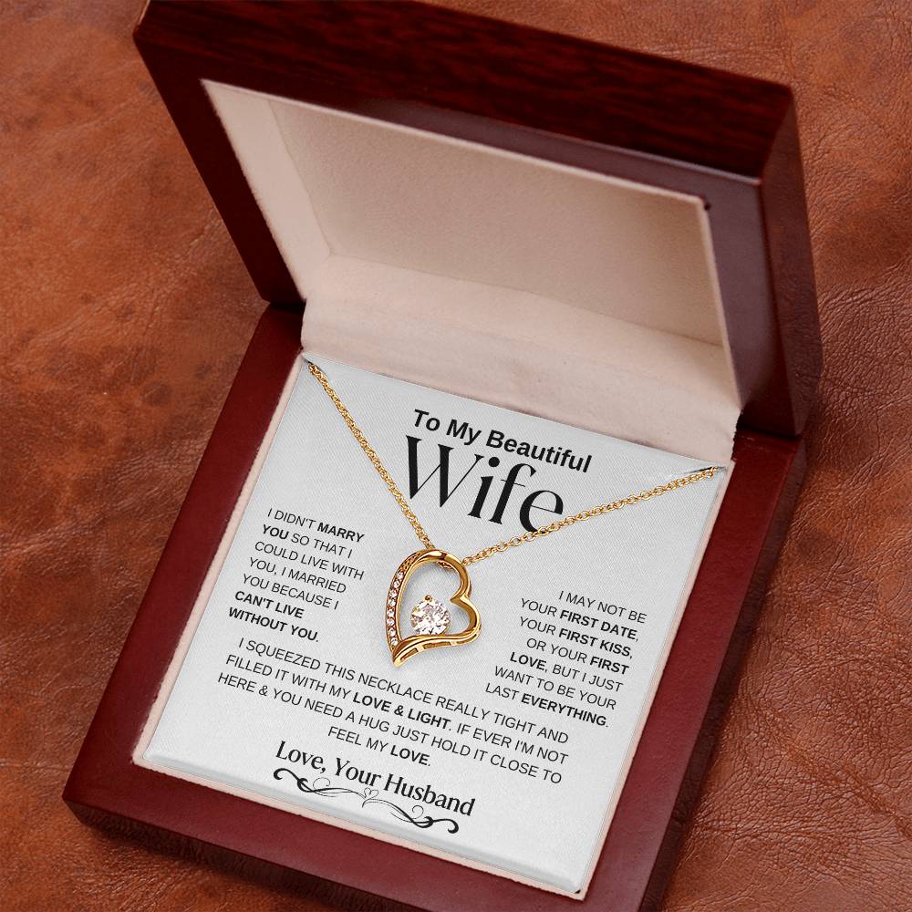 To My Beautiful Wife | Forever Love Necklace - WB_1 - LoLoBee Trends