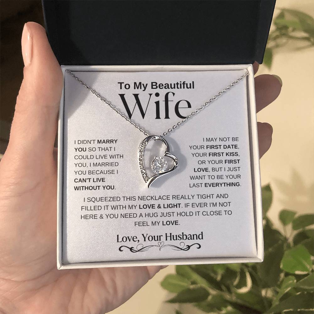 To My Beautiful Wife | Forever Love Necklace - WB_1 - LoLoBee Trends