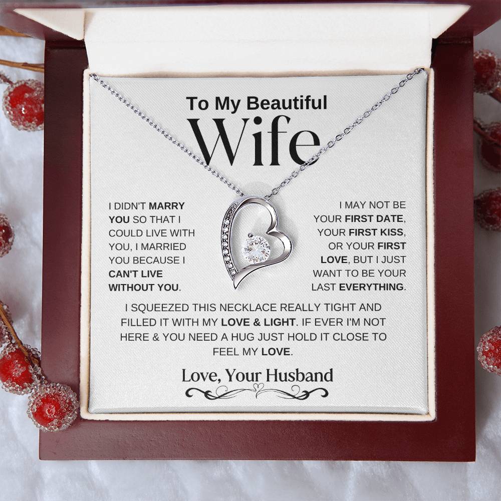 To My Beautiful Wife | Forever Love Necklace - WB_1 - LoLoBee Trends