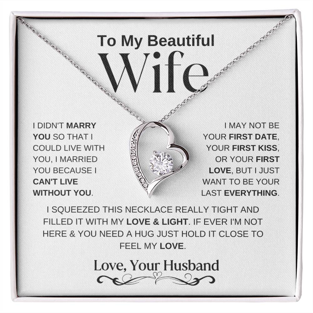 To My Beautiful Wife | Forever Love Necklace - WB_1 - LoLoBee Trends