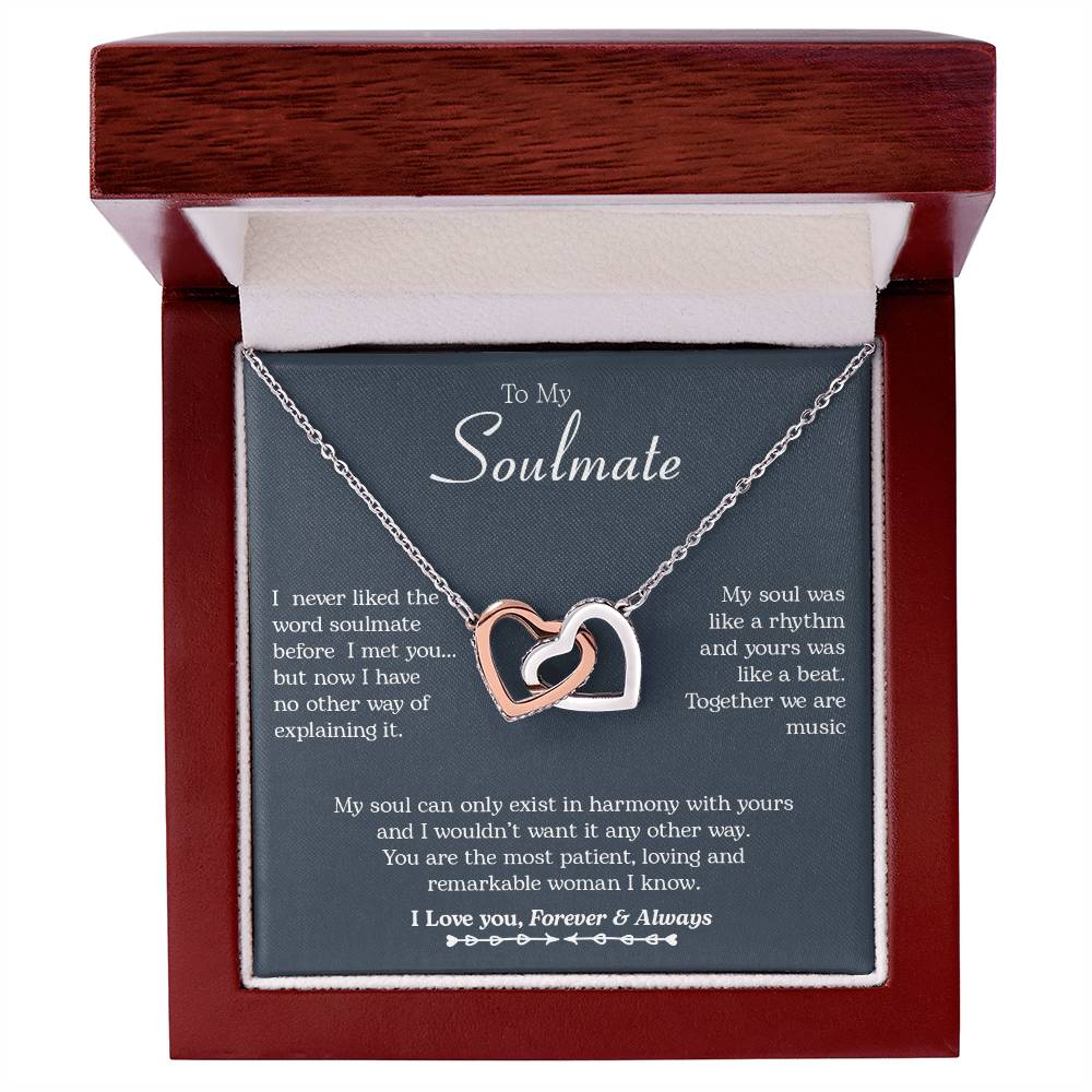 To My Soulmate | Interlocking Hearts necklace - LoLoBee Trends