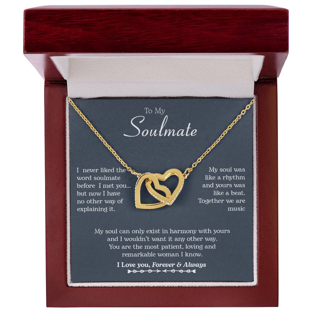 To My Soulmate | Interlocking Hearts necklace - LoLoBee Trends