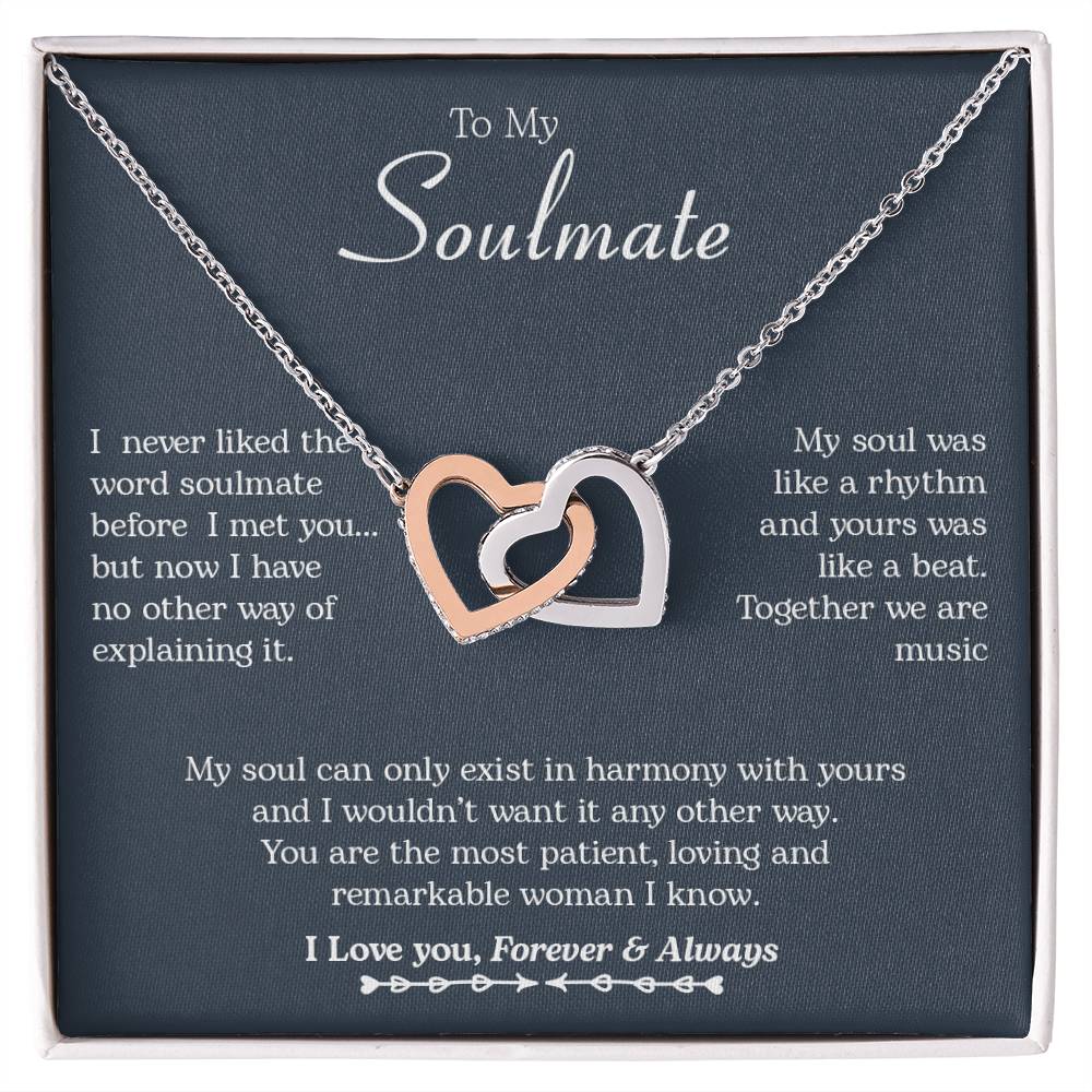 To My Soulmate | Interlocking Hearts necklace - LoLoBee Trends