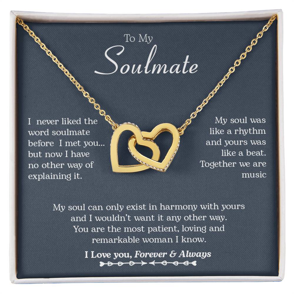 To My Soulmate | Interlocking Hearts necklace - LoLoBee Trends