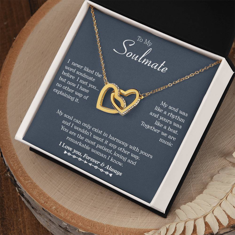 To My Soulmate | Interlocking Hearts necklace - LoLoBee Trends