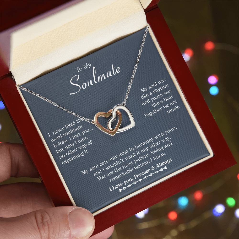 To My Soulmate | Interlocking Hearts necklace - LoLoBee Trends